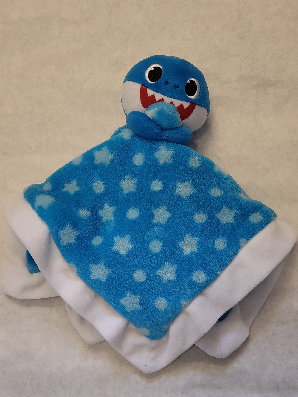 Nickelodeon blue star Baby Shark plush Lovey Blanket